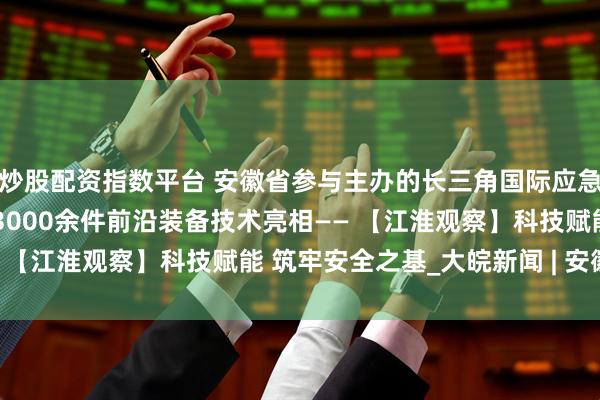 炒股配资指数平台 安徽省参与主办的长三角国际应急减灾和救援博览会上，3000余件前沿装备技术亮相—— 【江淮观察】科技赋能 筑牢安全之基_大皖新闻 | 安徽网